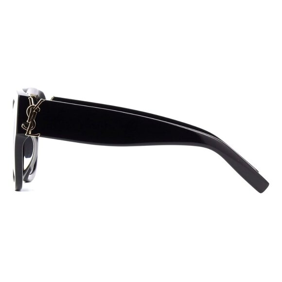 New SAINT LAURENT Black Square SL M95/F 001 Sunglasses Women - Picture 3 of 7